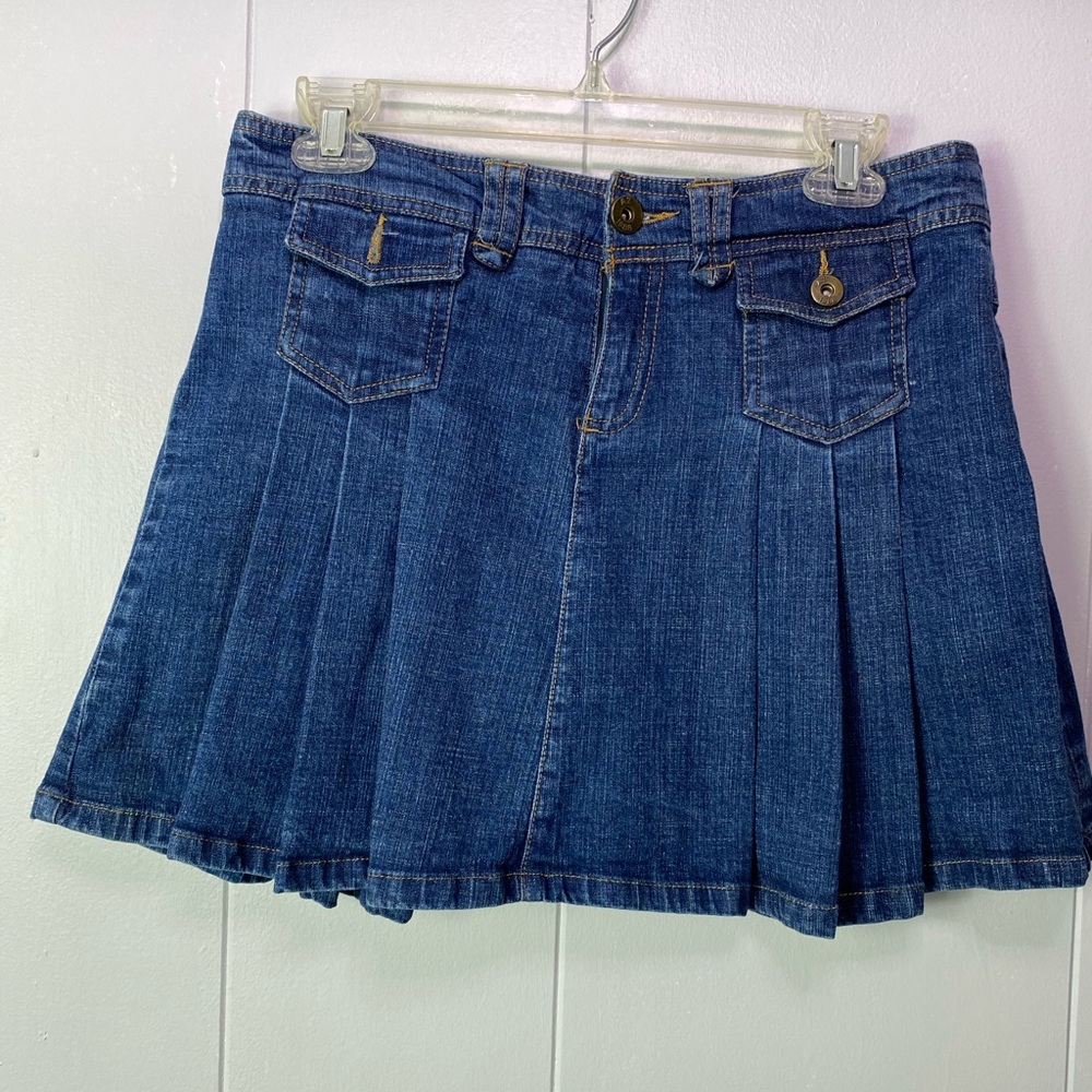 Arizona Jean Company Blue Mini Skater Skirt